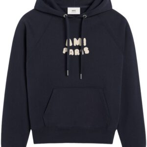 Ami Paris Logo Hoodie Black