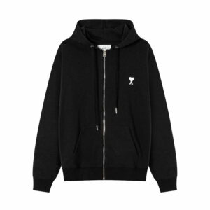 Ami Paris De Coeur Hoodie Black