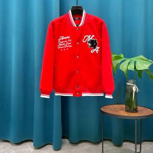 Amiri Panther Bomber Jacket Red