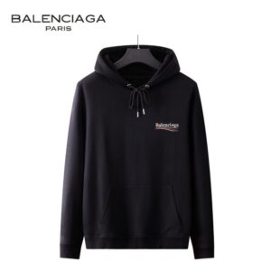 Balenciaga Wave Logo Hoodie Black