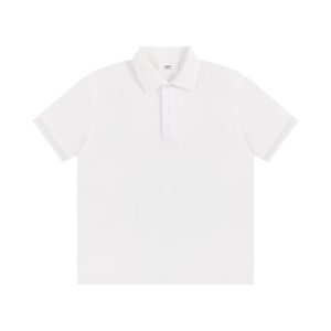Ami Paris Polo T-Shirt White