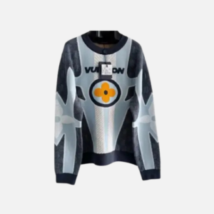 Louis Vuitton Quilted Cotton Blend Crewneck in gray tones