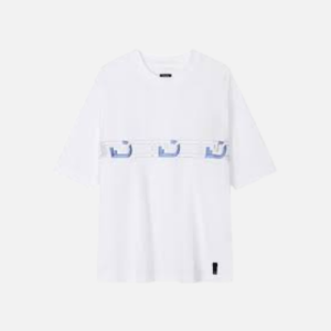 Fendi T-Shirt White and Blue