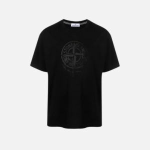Stone Island Reflective One Badge Print T-Shirt Black