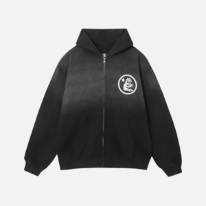 Hellstar Black Logo Full Zip Hoodie