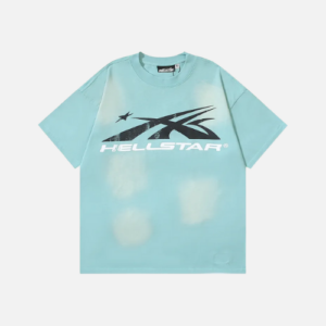 Hellstar Sport Logo Gel T-shirt Cyan