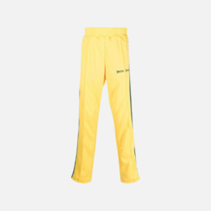Palm Angels Classic Track Pants Yellow With Green Side Stripes