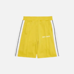 Palm Angels Classic Track Shorts Yellow And White