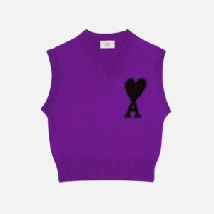 Hoodie Purple With Heart Ami