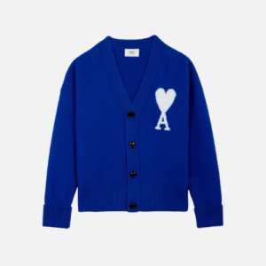 Hoodie Blue White Heart Ami
