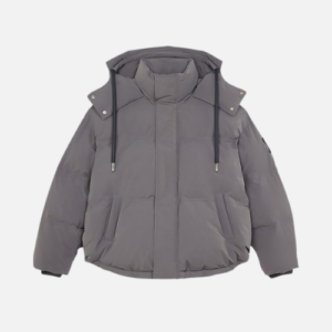 Ami Paris Ami De Coeur Patch Down Jacket Grey