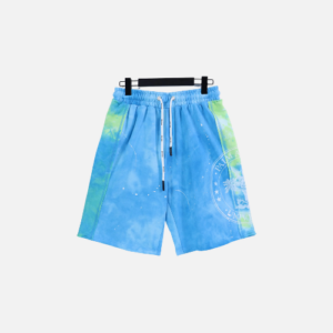 Palm Angels Tie-Dye Swim Shorts Blue And Green