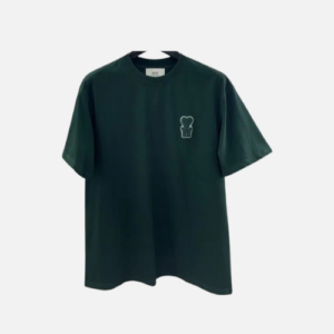 Ami Paris Ami de Coeur Patch T-shirt Dark Green
