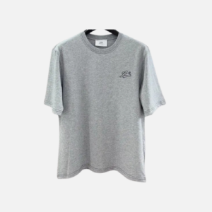 AMI Paris Ami De Coeur T-Shirt Gray Cotton
