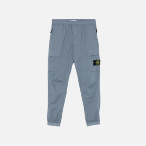Stone Island Stretch-Cotton Cargo Trousers Blue