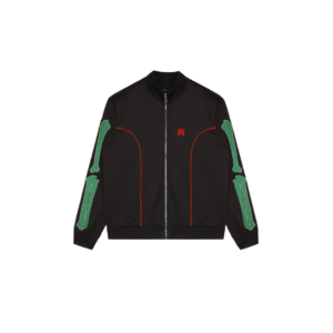 Amiri Sportswear Jacket Black With Green Bones Design
