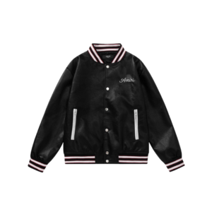 Amiri Embroidered Logo Black Jacket