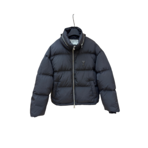 Ami Paris De Coeur Down Puffer Jacket With Signature Black Monogram