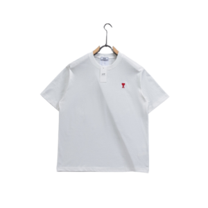 Ami Paris De Coeur Organic Cotton Jersey T Shirt White