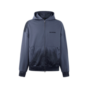Balenciaga Zipper Jacket Navy Blue