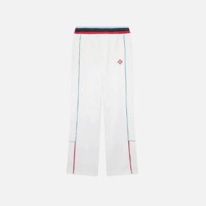 Casablanca Casa Way Sports Track Pants In White Tricot Fabric