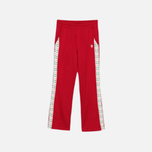 Casablanca Laurel Tricot Panelled Jersey Track Pants Red