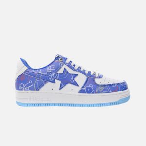 Bape STA Low Black Blue Color Spray Painting