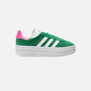 Adidas Gazzelle Bold - Green Lucid Pink