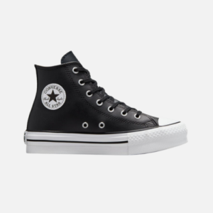 Converse All Star- Platform Leather Black