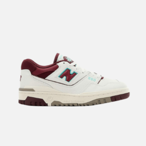 New Balance 550- White Burgundy Blue