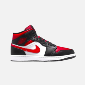 Air Jordan 1- Mid Black Fire Red