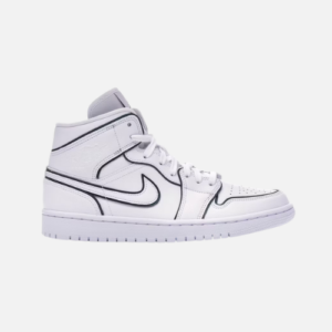 Air Jordan 1- Mid Iridescent Reflective White