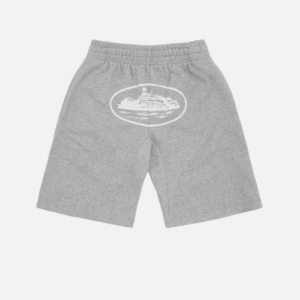 Corteiz OG Alcatraz Shorts Heather Grey Cotton Fleece Material