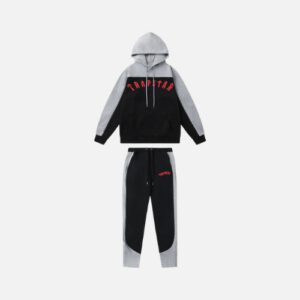 Irongate Arch Tracksuit Grey Black Red