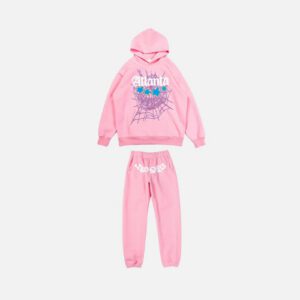 Sp5der Tracksuit Pink