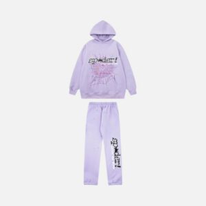 Sp5der Tracksuit Purple