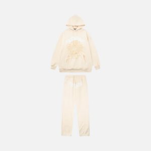 Sp5der Tracksuit Beige