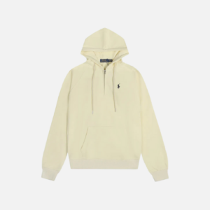 Hoodie In A Light Yellow Or Ecru Color Polo