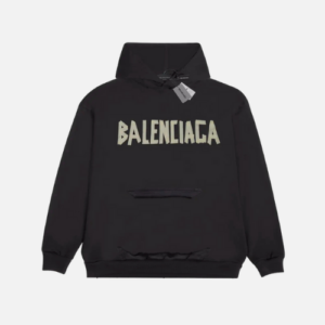 Hoodie Dark Grey Logo Balenciaga