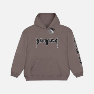 Hoodie Grey Black Balenciaga