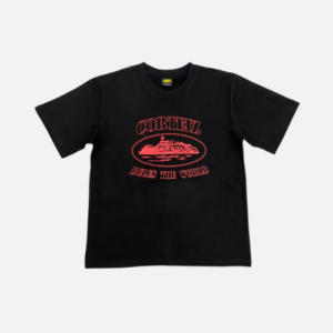 Corteiz Alcatraz T-shirt Black And Red