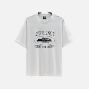 Supreme Corteiz Rules The World Tee White Cotton
