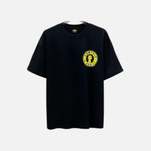 Corteiz T-shirt Black With A Yellow Logo Graphic