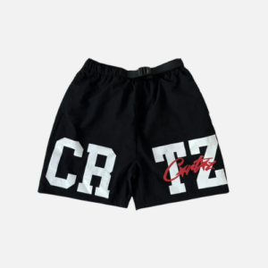 Corteiz CRTZ Black Nylon Shorts