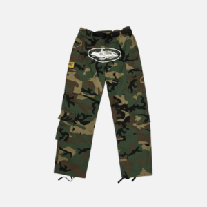 Corteiz Guerillaz Cargo Pants Woodland Camouflage Colorway