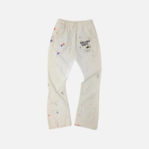 Gallery Dept Logo Flare Sweatpants White