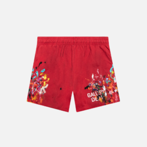 Gallery Dept Insomnia Cotton-Jersey Shorts Red