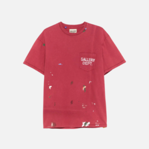 Gallery Dept Vintage Logo Painted T-Shirt The Brick Red Color