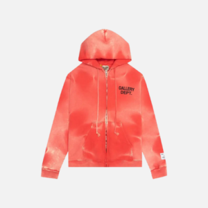 Gallery Dept. Sunfaded English Zip Hoodie ‘Red’