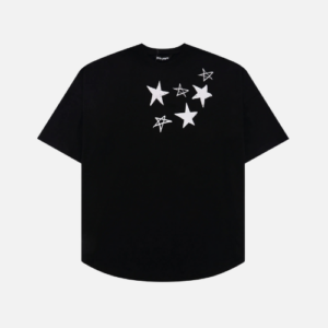 Palm Angels Shooting Stars Oversized Logo T-shirt Black